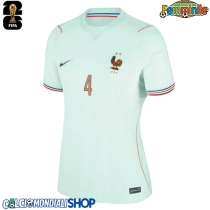 Maglie da calcio Francia Dayot Upamecano #4 Seconda Maglia Femminile Mondiali 2026  Manica Corta